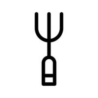 grande tenedor icono vector símbolo diseño ilustración