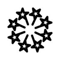 Shooting Stars Icon Vector Symbol Design Illustration