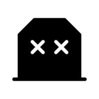 Graveyard Icon Vector Symbol Design Illustration