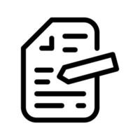 Document Edit Icon Vector Symbol Design Illustration