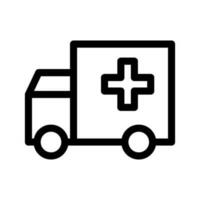 ambulancia icono vector símbolo diseño ilustración