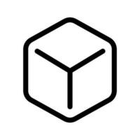 Ice Cube Icon Vector Symbol Design Illustration