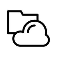 nube datos icono vector símbolo diseño ilustración