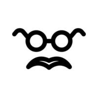 Moustache Icon Vector Symbol Design Illustration