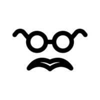 Moustache Icon Vector Symbol Design Illustration