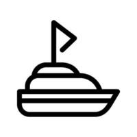 crucero Embarcacion icono vector símbolo diseño ilustración