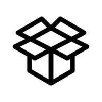 Open Box Icon Vector Symbol Design Illustration