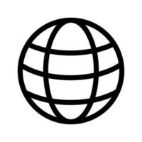 Globe Icon Vector Symbol Design Illustration