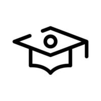 Graduate Hat Icon Vector Symbol Design Illustration