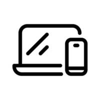 Pc And Mobile Icon Vector Symbol Design Illustration