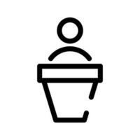 Lecture Icon Vector Symbol Design Illustration