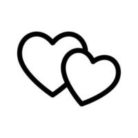 Heart Icon Vector Symbol Design Illustration