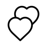 Hearts Icon Vector Symbol Design Illustration