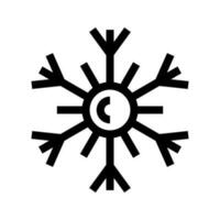 Snowflake Icon Vector Symbol Design Illustration