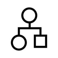 Flowchart Icon Vector Symbol Design Illustration