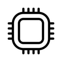 Cpu Icon Vector Symbol Design Illustration