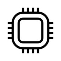 Cpu Icon Vector Symbol Design Illustration