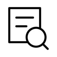 Search Document Icon Vector Symbol Design Illustration