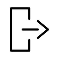 Exit Icon Vector Symbol Design Illustration