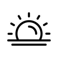 Sunset Icon Vector Symbol Design Illustration