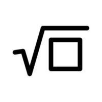 Square Root Icon Vector Symbol Design Illustration