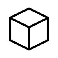 Cube Icon Vector Symbol Design Illustration