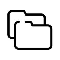 Folders Icon Vector Symbol Design Illustration