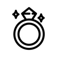 anillo icono vector símbolo diseño ilustración