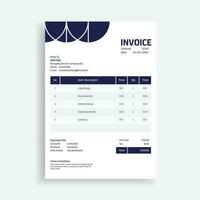 Creative Business Invoice Vector Template