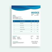 Modern Business Invoice Template Design Vector