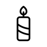 Candle Icon Vector Symbol Design Illustration