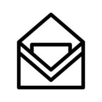 Open Email Icon Vector Symbol Design Illustration