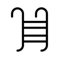 piscina escalera icono vector símbolo diseño ilustración
