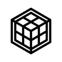 Cube Icon Vector Symbol Design Illustration