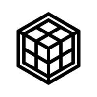 Cube Icon Vector Symbol Design Illustration