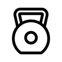 Kettlebell Icon Vector Symbol Design Illustration