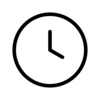 Clock Icon Vector Symbol Design Illustration