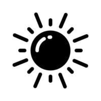 Sun Icon Vector Symbol Design Illustration