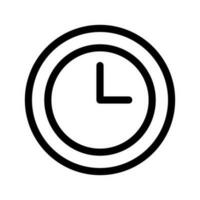 Clock Icon Vector Symbol Design Illustration