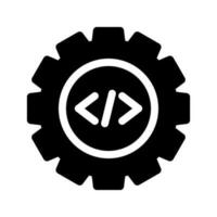 Code Processing Icon Vector Symbol Design Illustration