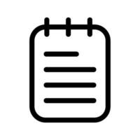 Notebook Icon Vector Symbol Design Illustration