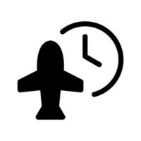 Flight Schedule Icon Vector Symbol Design Illustration