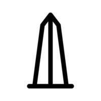 Monumento icono vector símbolo diseño ilustración