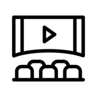 Cinema Hall Icon Vector Symbol Design Illustration