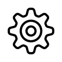 Gear Icon Vector Symbol Design Illustration