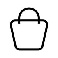 compras bolso icono vector símbolo diseño ilustración