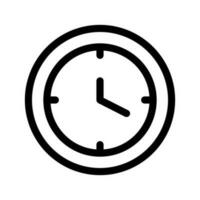 New Year Clock Icon Vector Symbol Design Illustration