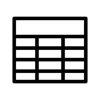 Spreadsheet Icon Vector Symbol Design Illustration