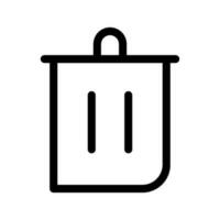 Trash Can Icon Vector Symbol Design Illustration