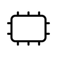 Cpu Icon Vector Symbol Design Illustration